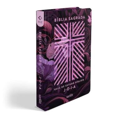 Imagem de Bíblia Sagrada - NVT - Guia de Estudo Bíblico - J.O.I.A - Capa floral