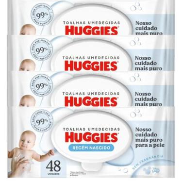 Imagem de Toalha umedecida huggies recem nascido 48un com 4 pacotes