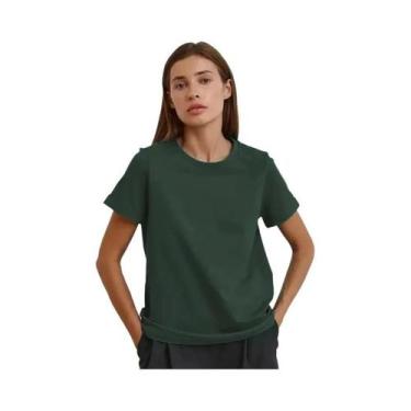 Imagem de Camisetas Femininas Soltinhas - Cores Azul Marinho e Vinho - Estilo Co