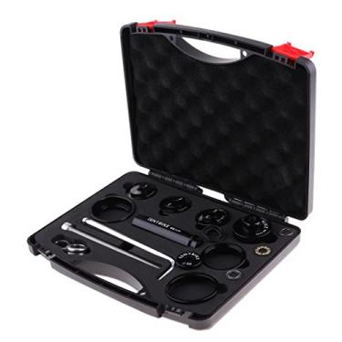 Imagem de Luzhengyang Kit de prensa de rolamento profissional para manutenção de oficina com design de 6 cabeças 7075 liga universal extrator de cubo de suporte inferior ferramenta r ferramenta BB92 BB30