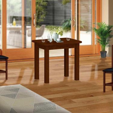 Imagem de Mesa De Jantar Madeira Maciça Safira Castanho 67x88