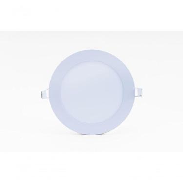 Imagem de Kit C/ 05 Plafons Led 18w Redondo 3000k Slim Embutir Bivolt