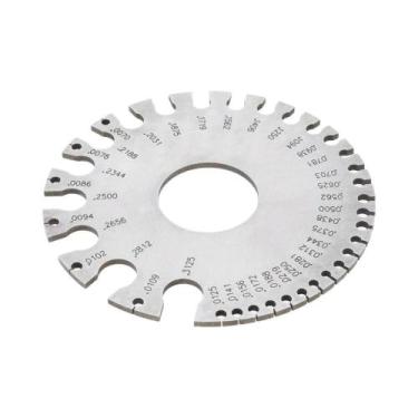 Imagem de Medidor De Espessura De Fio Redondo Em Aço Inoxidável, Régua Métrica I