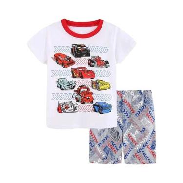 Imagem de Conjunto De Pijamas De Verão Para Crianças Meninos E Meninas Em Algodã