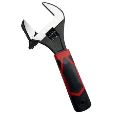 Imagem de Xemnys Chave ajustável de 20 cm, chaves de pia de encanamento com abertura de mandíbula de até 59 mm de largura, chave inglesa ajustável 2 em 1 e chave de tubo, aço Cr-V, ferramentas de reparo para