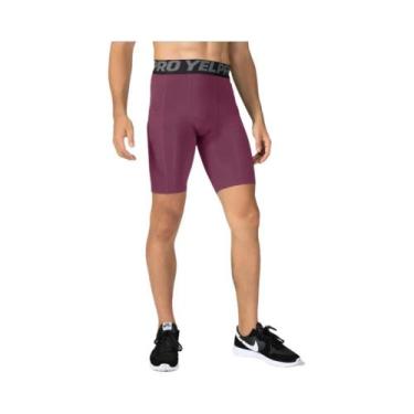 Imagem de Shorts De Compressão Masculinos De Secagem Rápida Com Bolso Para Trein