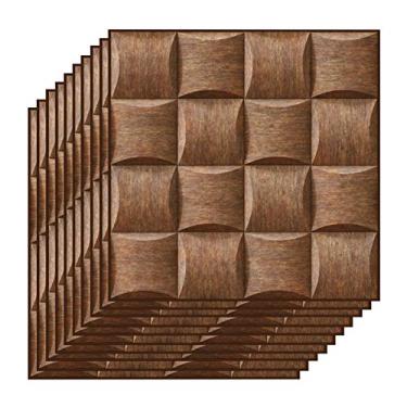 Imagem de Papel de Parede Autoadesivo Chocolate 3D Peel Stick Adesivos PVC À Prova Água e Umidade Removível para Sala Estar Banheiro Cozinha Contrapiso Móveis Fundo TV Escritório