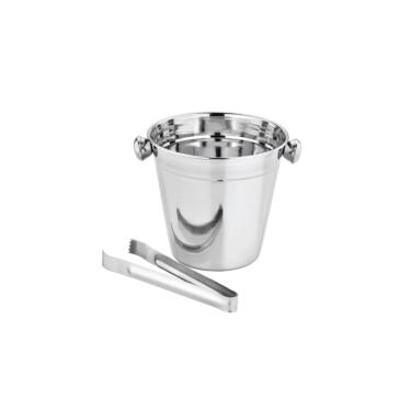 Imagem de Balde de Gelo Inox 1,2L com Pegador Drinks Bar Bartender