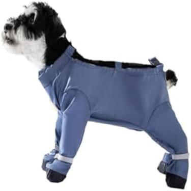 Imagem de Calças para Cães Fina e Respirável - -Sujeira Camisa Pets de Quatro Pernas com Amarração Roupas Protetoras Aventuras Passeios Diários
