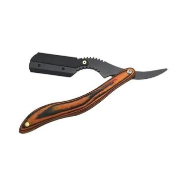 Imagem de Navalha Profissional Masculina Para Barbeiro, Aço Inoxidável, Lâmina R