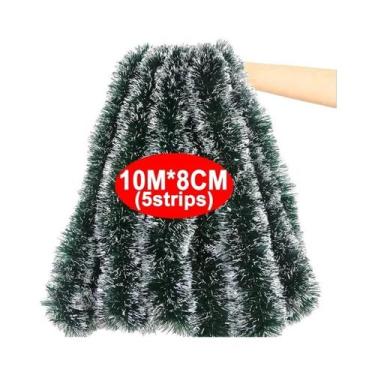 Imagem de Guirlanda De Natal Verde E Branca 49,2 Pés Sggvecsy Decorações Para Ár