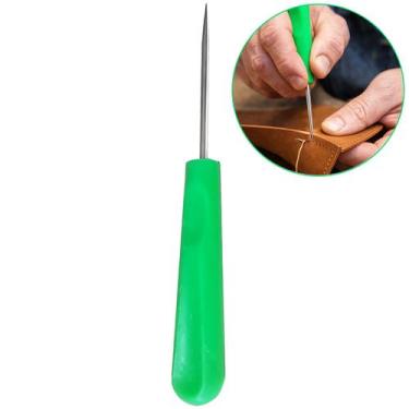 Imagem de Furador Agulhão Cabo Plastico Marcador Manual Couro Papel 02 - Evolver