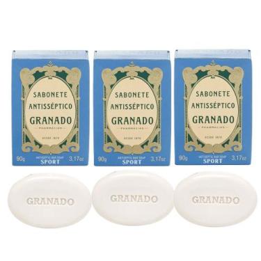 Imagem de Kit 3 Sabonete Phebo Granado Antisséptico Sport Anti Acne e Oleosidade