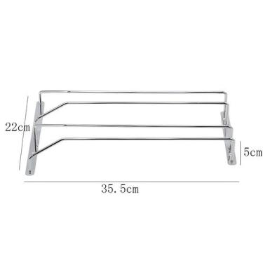 Imagem de Suporte Para Taças De Vinho Tinto Em Aço Inoxidável, Organizador De Ba