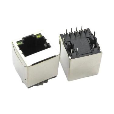 Imagem de Conector RJ45 8P8C Fêmea De Rede Com Interface De Cabeça De Cristal 18