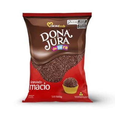 Imagem de Granulado Macio Decorativo Bolos Doces Chocolate 500g Dona Jura - Caca