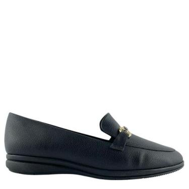Imagem de Sapato Piccadilly Loafer Sandy Feminino Anabela 261038, Preto, 39