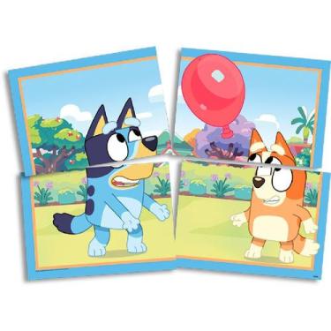 Imagem de Painel 4 Lâminas - Bluey - 1 unidade - Festcolor - Rizzo