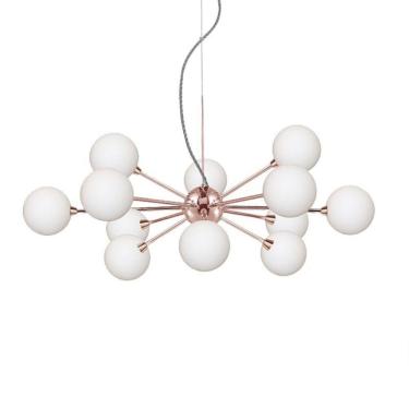 Imagem de Lustre Pendente Quality Atomy 1269 G9 Bivolt Cobre / Branco