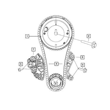 Imagem de Roda dentada para eixo de câmera Mopar 5302 2243AF, temporizador do motor