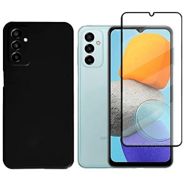 Imagem de Capa Case Anti Impacto Aveludada Preta Compatível Samsung Galaxy M23 + Pelicula 3D