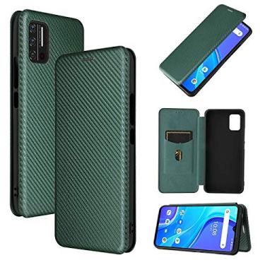 Imagem de For for UMIDIGI A7S Carbon Fiber Texture Horizontal Flip TPU + PC + PU Leather Case with Card Slot