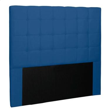 Imagem de Cabeceira King Size 1,95m Tropea Suede Azul Marinho