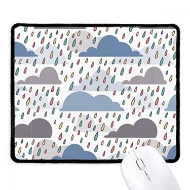Imagem de Mouse pad Cloud Rain Weather Drip Pattern Tapete de borracha para jogos
