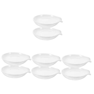 Imagem de Luxshiny 8 Pçs Porta-Colher Porta-Espátula Utensílios De Cozinha Branco Suporte Para Conchas De Sopa Suporte Para Colher Branco Descanso Para Pauzinhos Descanso Para Colher Em Cerâmica