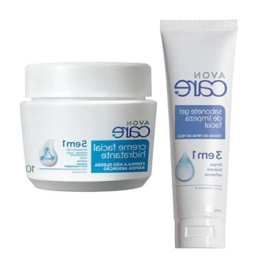 Imagem de Combo Gel de Limpeza Facial 3 em 1 Avon Care 100g e Creme Facial Hidratante 5 em 1 Avon Care 100g