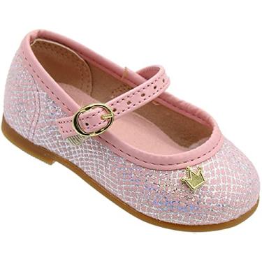 Imagem de Sapatilha Molekinha Brilho Holográfico Feminino, Rosa, 21