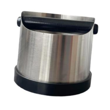 Imagem de WeiLaiKeQi Caixa de café de aço inoxidável para bater, moer resíduos, acessório para máquina de café expresso para cafeteria, Boca Redonda E Plana