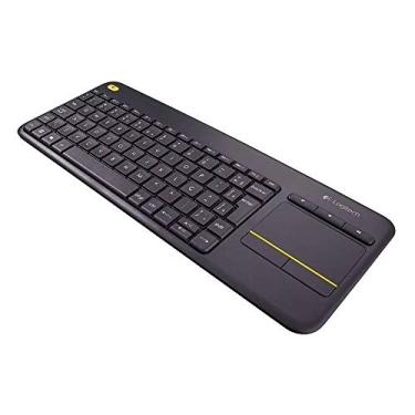 Imagem de Teclado sem fio Logitech K400 Plus TV com Controle Easy Media e Touchpad Integrado, Conexão USB Unifying e Layout ABNT2
