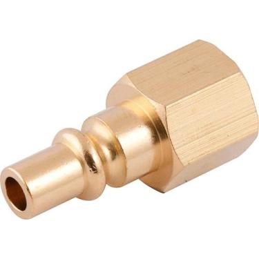 Imagem de Conector Pino Rosca Fêmea 1/4 Npt Aço Carbono Zincado - Von - Vonder
