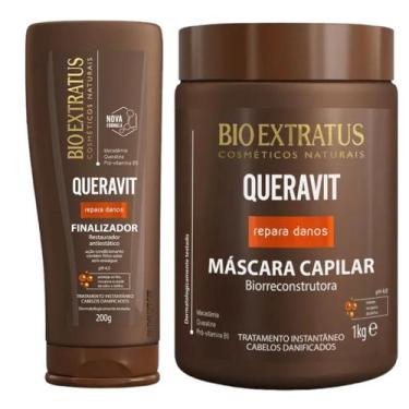 Imagem de Kit Queravit finalização capilar 1 Máscara 1kg 1 Finalizador 200ml - B