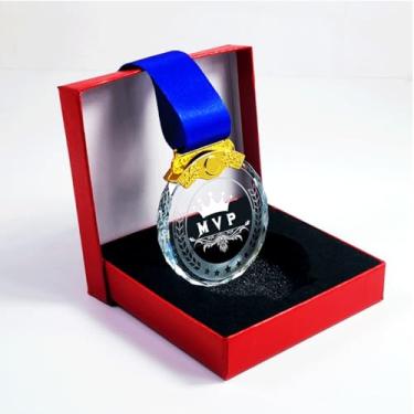 Imagem de Crystown 1ª 2ª 3ª Medalhas de Cristal Esportivas Ouro Prata Bronze Vidro Troféu Prêmio com Fita, para Corrida de Futebol Kas Golfball Dance Music Winner MVP Prêmio Jogador Eventos Lembrança Presentes