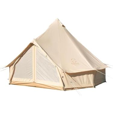 Imagem de S'more Bello300 Barraca de glamping de 4 estações, barraca de acampamento à prova de vento, barraca quente com conector de fogão, ideal para glamping familiar, caminhadas