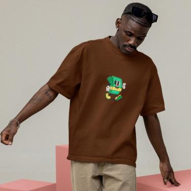 Imagem de Camiseta Techmalhas Oversized Reta Academia Básica Masculina-Masculino