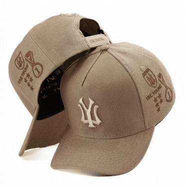 Imagem de Boné Bege Casual Masculino Feminino Use Young Bordado , Bege