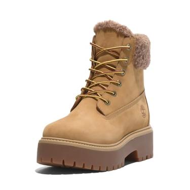 Imagem de Timberland Bota feminina Stone Street Mid Warm Lined Fashion, Nobuck de trigo, 41