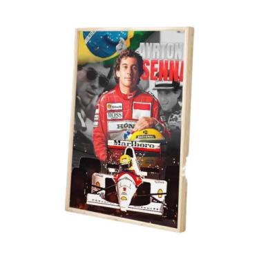 Imagem de Ayrton Senna Classic Vintage HD Qualidade Retro Wall Art Poster Para D