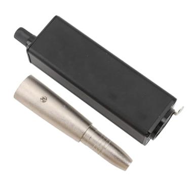 Imagem de Conversor de amplificador de fone de ouvido XLR a 3,5 mm de amplificador passivo portátil de alumínio para interface de som de desempenho de palco leve e durável