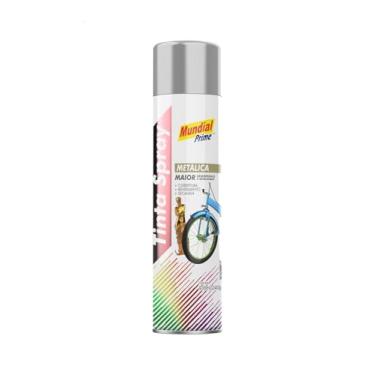 Imagem de Tinta Spray Metalica 400ml, MUNDIAL PRIME, Prata, AE01000093