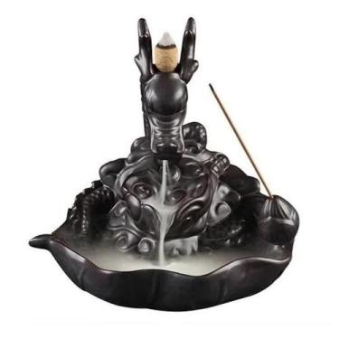 Imagem de Incensário Dragão Guardião Cascata De Fumaça - Relaxar E Meditar