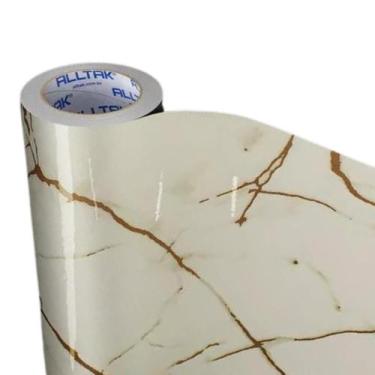 Imagem de Adesivo Marmore Decorativo Lavavél 2mt X 60cm - ALLTAK / IMPRIMAX , CR