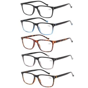 Imagem de Pacote com 5 óculos de leitura JOSCHOO Spring Hinges Unisex 2.0