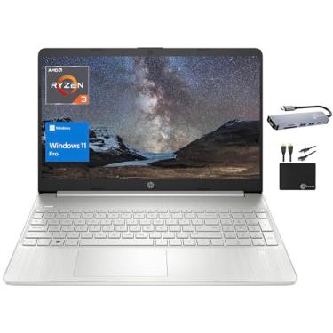 Imagem de Laptop HP Business 2023, tela HD de 15,6 polegadas, AMD Ryzen 3 5300U quad-core (até 3,8 GHz), 8 GB de RAM, SSD de 512 GB, gráficos Radeon, teclado numérico, Wi-Fi, webcam, bateria longa, Win 11 Pro +
