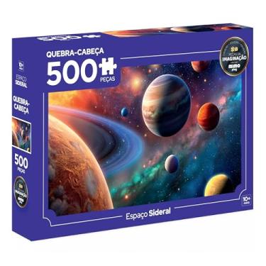 Imagem de Quebra cabeça Espaço Sideral, 500 peças, Mimo brinquedos
