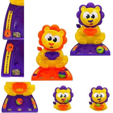 Imagem de Cesta De Basquete De Brinquedo Leão Com Marcador De Pontos