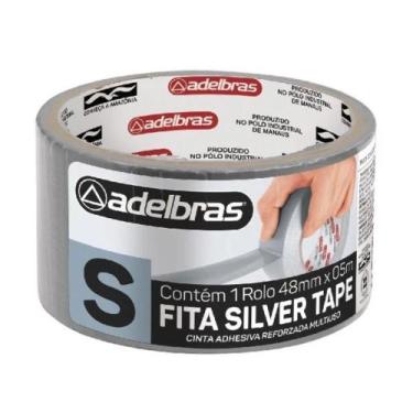 Imagem de Fita Multiuso 48mmX5m Adelbras Silver Tape Prata